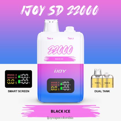 iJOY SD 22000 desechable FX8ZTZ148 IJOY Vape Desechable hielo negro
