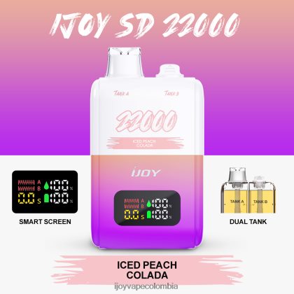 iJOY SD 22000 desechable FX8ZTZ155 IJOY Bar Precio colada helada de durazno